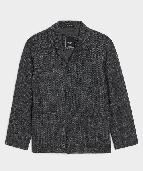 Italian Wool Herringbone Chore Coat