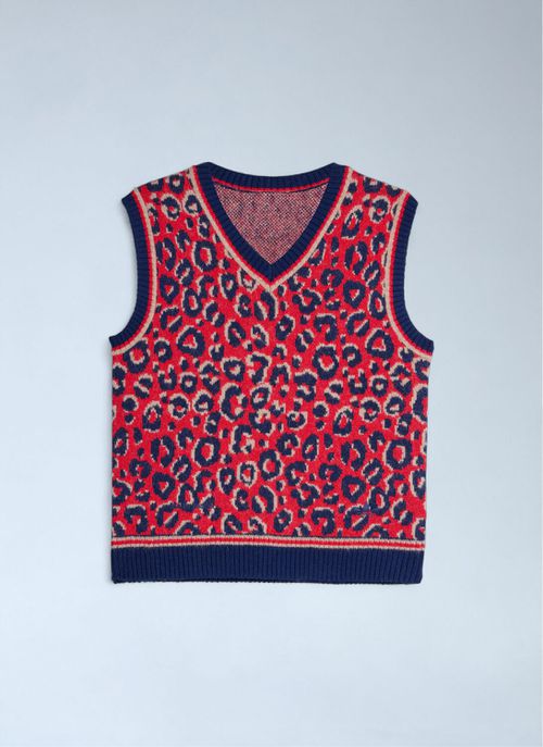 Jacquard Sweater Vest