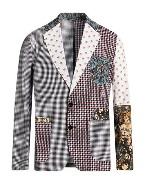 Man Blazer Black Size 42 Cotton