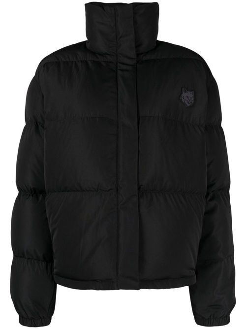 Maison Kitsuné fox-patch puffer jacket - ブラック