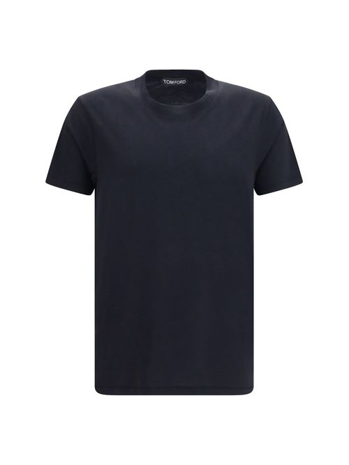 Cotton Crew Neck T-Shirt — Black