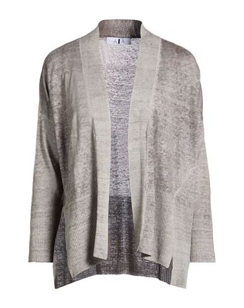 Woman Cardigan Khaki Size M Linen