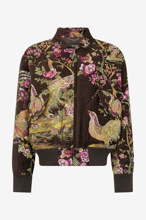 Bomber Jacket With Natural Landscape