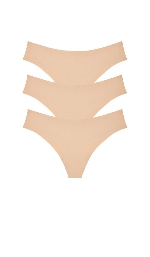 Commando 3 Pack Butter Thong in Beige. -  XS also in