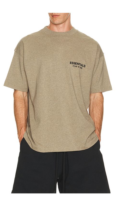 Fear of God ESSENTIALS Classic Fit T-Shirt in Grey. - XXL/2X also in L, M, S, XL/1X
