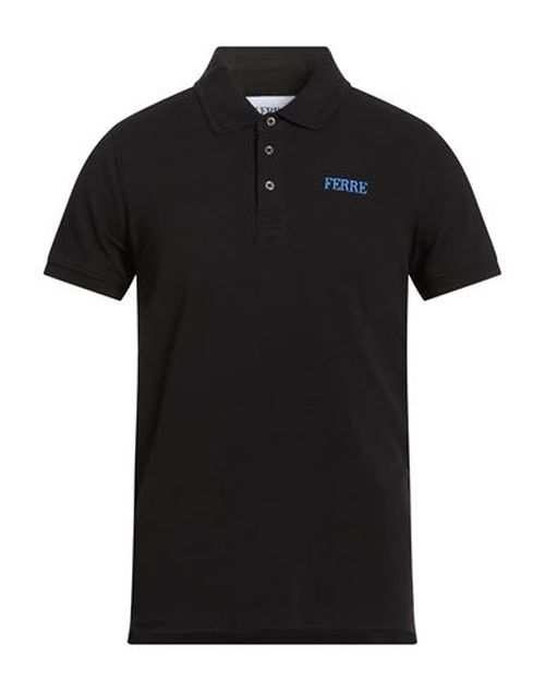 Man Polo shirt Black Size L Cotton