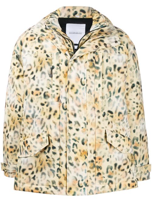 Napa By Martine Rose fantasy spray pattern padded jacket - Yellow