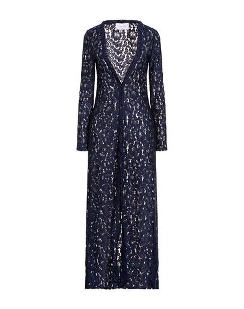 Woman Overcoat & Trench Coat Navy Size 6 Polyamide