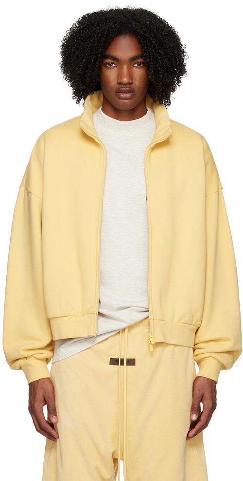 Yellow zip-up jacket