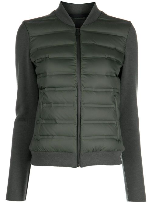 Nell feather-down cardigan - Green