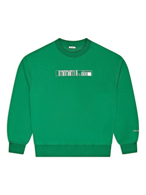 DG Vibe-print cotton sweatshirt - Green