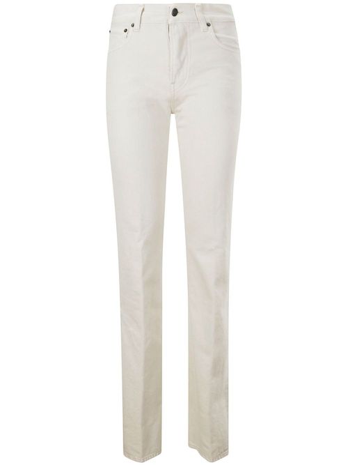 Flora straight jeans - White