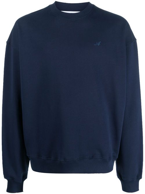 Logo-embroidered sweatshirt - Blue