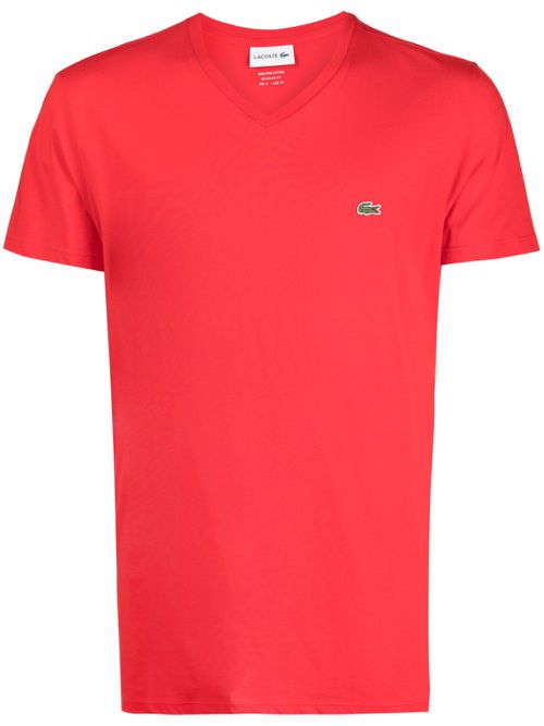 Logo-embroidered cotton T-shirt