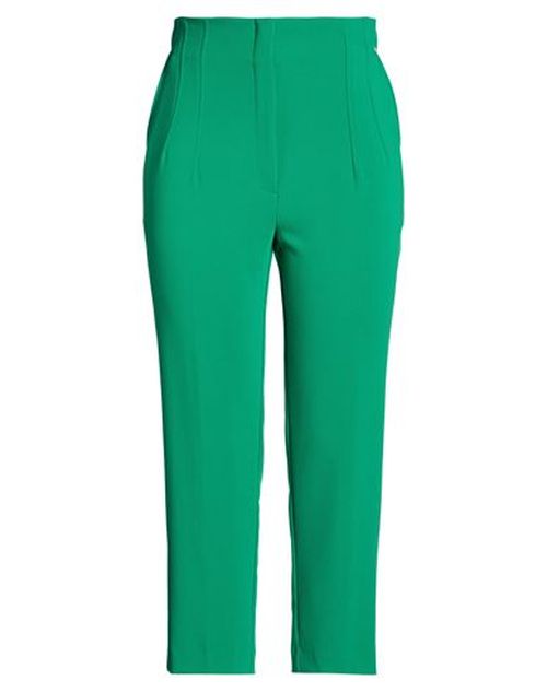 Woman Pants Green Size XL Polyester, Rayon, Elastane