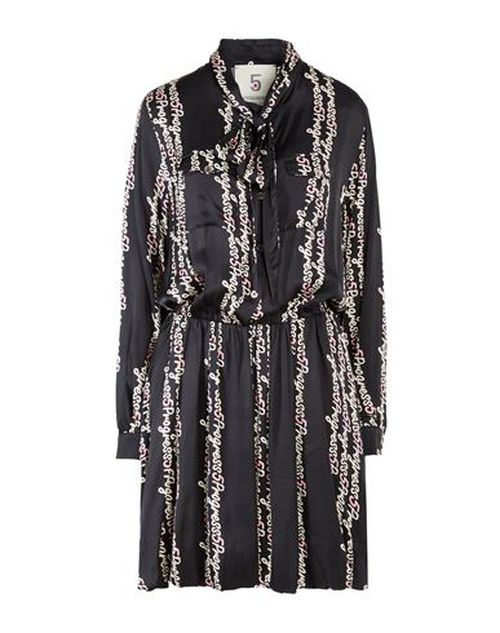 Woman Mini dress Black Size S Viscose
