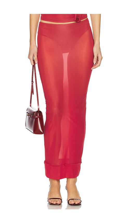 Maygel Coronel Jagua in Red