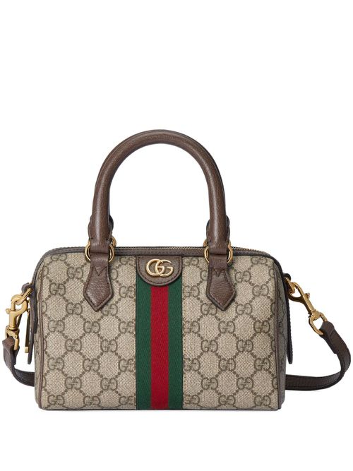 Mini Ophidia GG tote bag - Brown