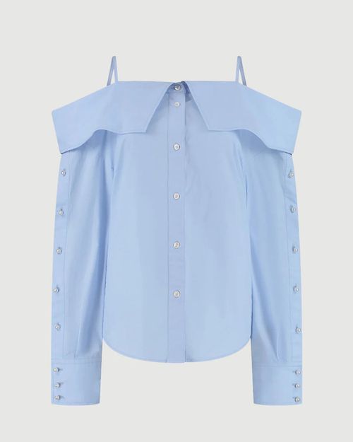 Snap Spaghetti Strap Shirt