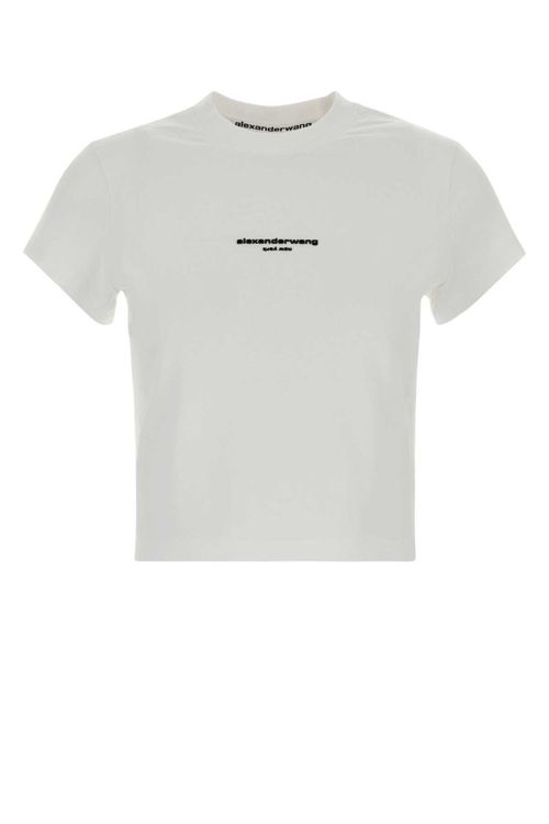 White Logo Crew Neck T-Shirt