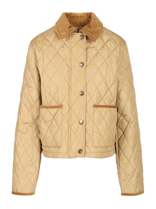 Cropped Jacket Jackets Beige