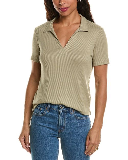 Rib Polo Shirt