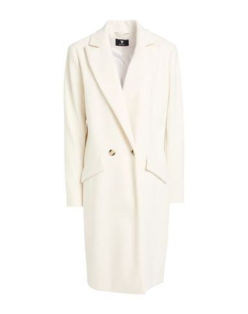 Collection Woman Coat Ivory Size M Polyester, Rayon