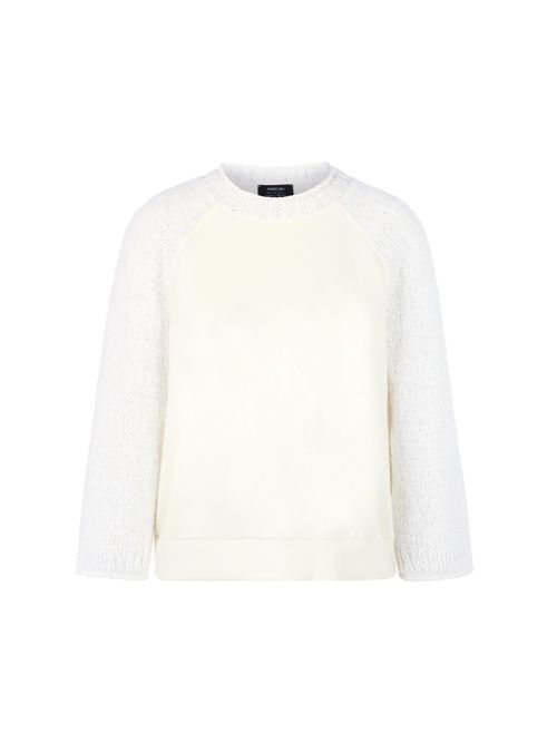Marc Cain ‘Knitted in Germany’ jumper, white, 38 N