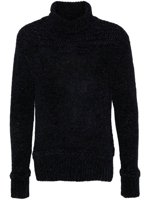 Logo-plaque sweater - Blue
