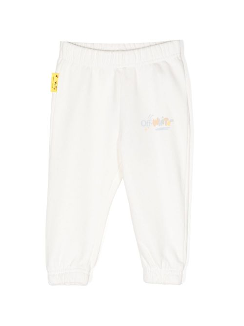 Logo-embroidered cotton track pants - Neutrals