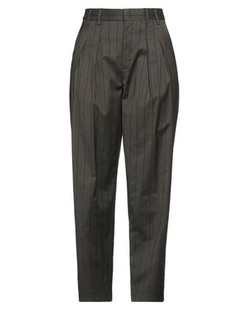 Dondup Woman Pants Dark green Size 6 Cotton, Polyester, Virgin Wool, Elastane
