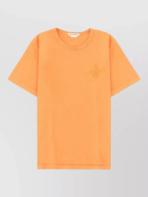 JW Anderson - short sleeve round neck cotton t shirt