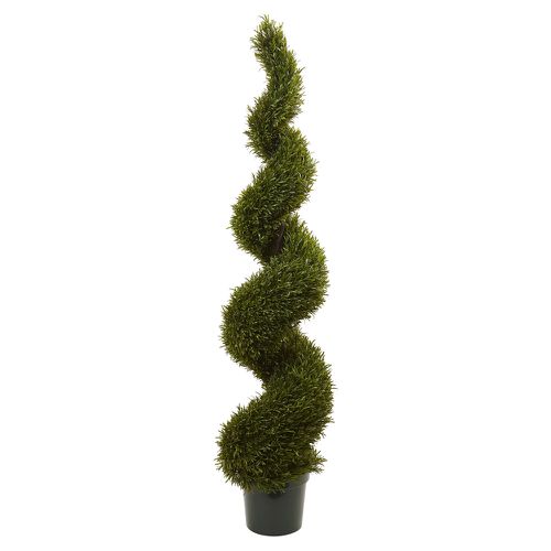 Mariana French Country Green Rosemary Spiral Potted Tree - 6'