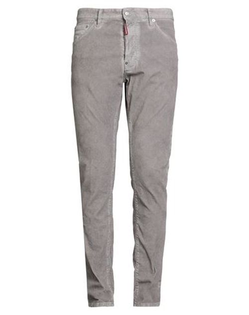 Man Pants Taupe Size 34 Cotton, Elastane, Calfskin
