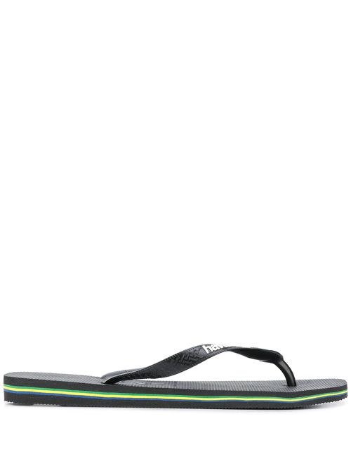 Logo detail flip-flops - Black