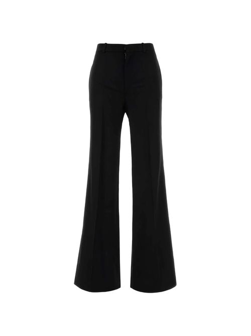 Wool Grain de Poudre Trousers — Black