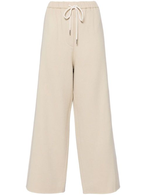 Double faced string wide pants - Neutrals