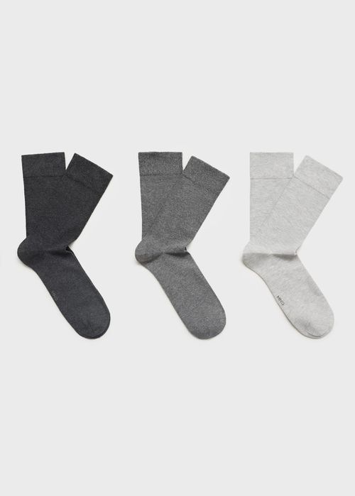 Pack of cotton socks grey - Man - 08 -