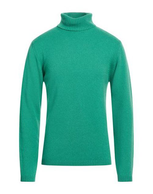 Man Turtleneck Green Size L Merino Wool