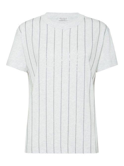 Striped T-shirt - White