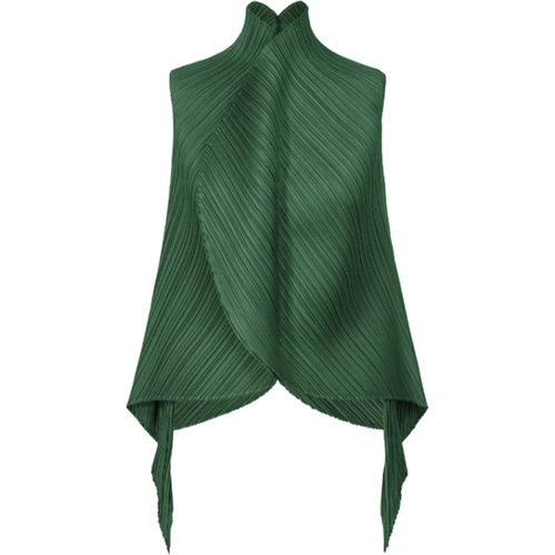 Issey Miyake Pleats Please Leaf Top D Green