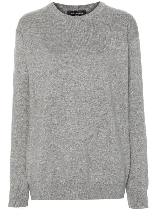Merino Wool Blend Sweater — grey