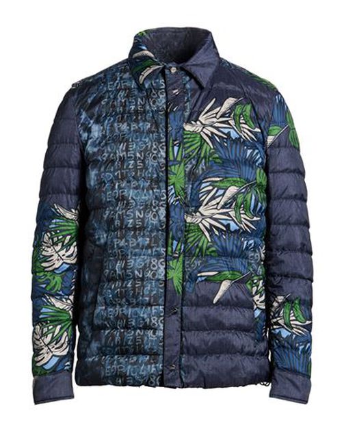 Man Puffer Blue Size 38 Polyester