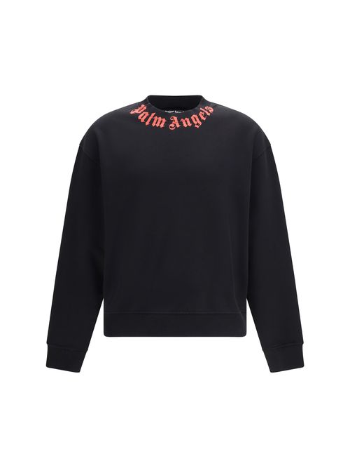 Logo-Embroidered Crew Neck Sweatshirt — Black