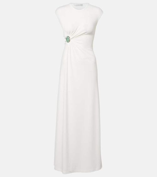 Mineral Stone embellished jersey gown