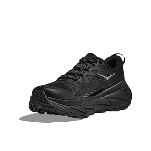 HOKA Mens Skyline Float X Textile Synthetic Black Black Trainers