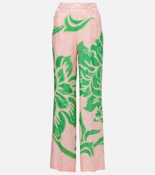 Printed straight pants