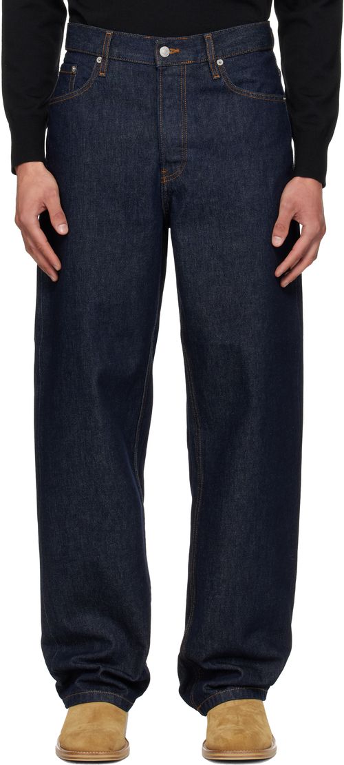 Navy Loose Fit Jeans