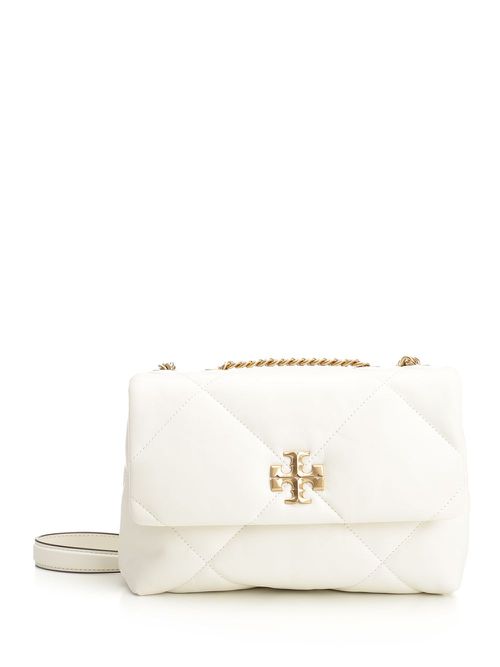 Tory Burch - Kira Diamond Quilt Small Convertible Shoulder Bag Tan Brown Shoulder Bags Black