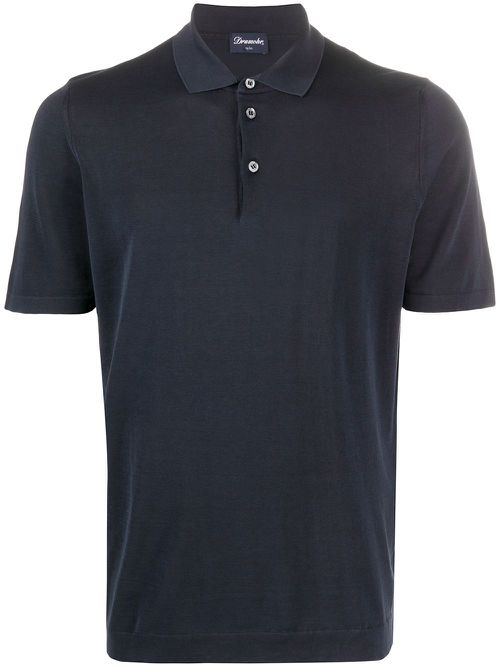 Short sleeved polo shirt - Blue